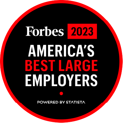 Forbes 2023 America's Best Large Employers Award Logo