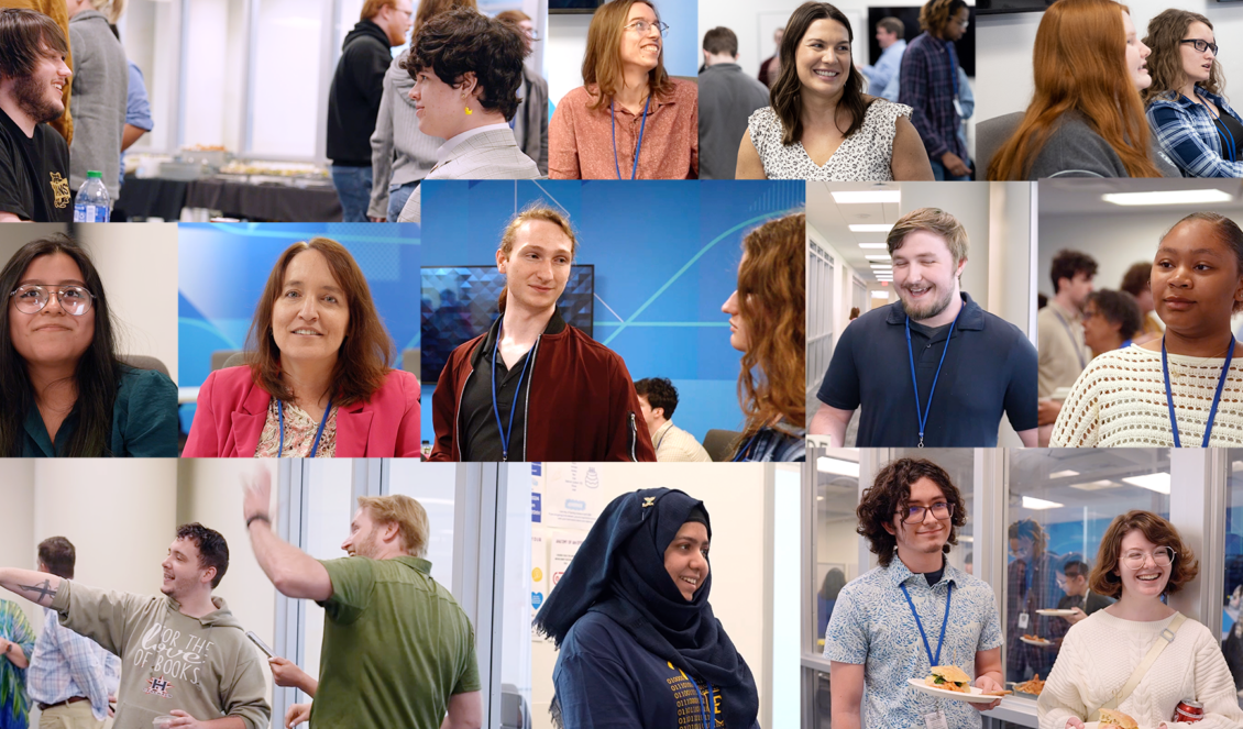 Collage of students and instructors in the workplace